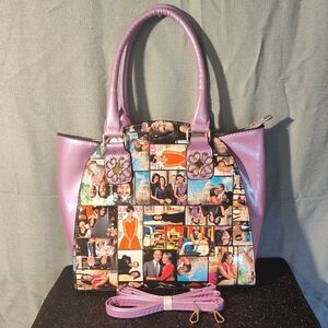 Purple Photo Collage Handbag